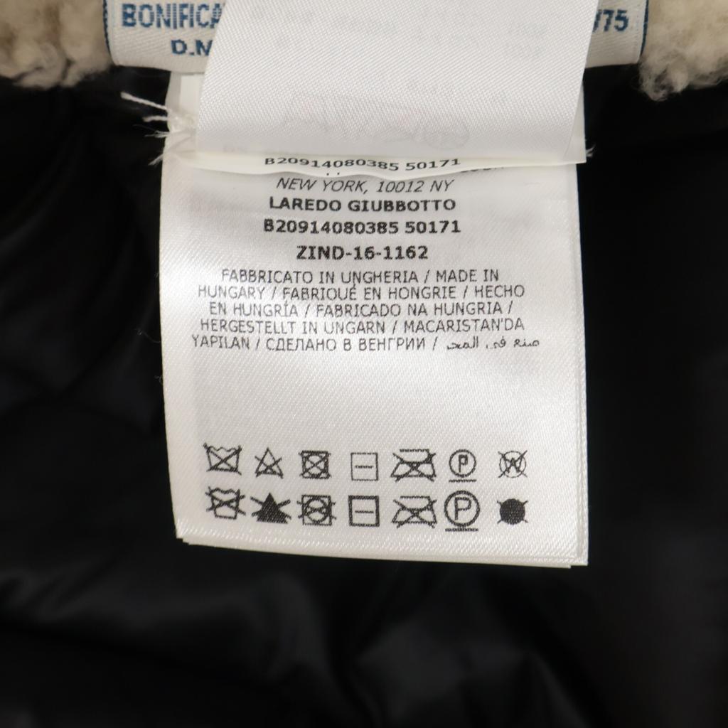 Moncler B20914080385 LAREDO Sheepskin Mouton/Down Switch Jacket 2 blackUsed