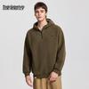 Mark Fairwhale Men's Half-Zip Thickened Fleece Pullover Hoodie