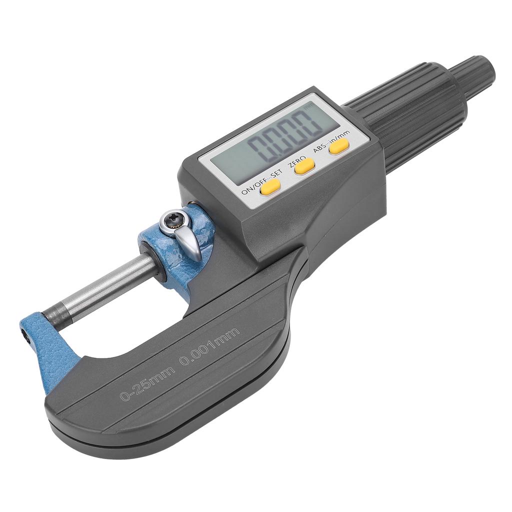 Digital Micrometer LCD Display with FineTuning Ratchet Wall Thickness Measuring Tool