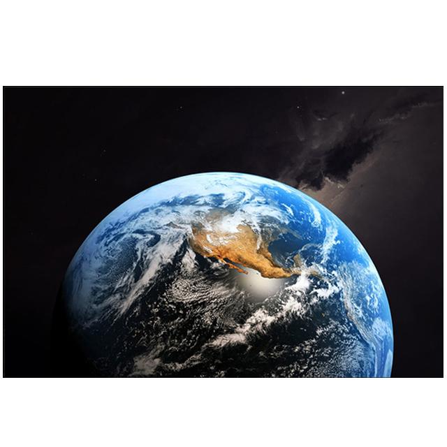 Science fiction galaxy universe of the planet art canvas painting cosmic exoplanet modern landscape wall