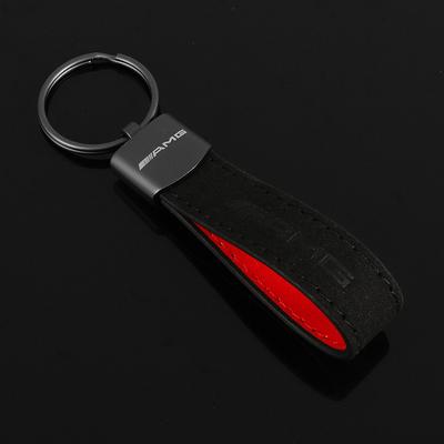 Zamszowe Futro Skórzane Brelok do Kluczy Samochodowych Kreatywny Wisiorek Do Mercedes Benz AMG Klasa A W222 W204 W214 CLS CLE CLA Akcesoria