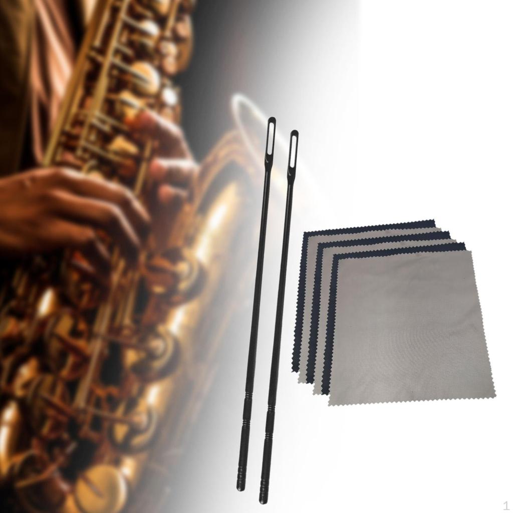 Flute Cleaning Rod and Cloth Cleaner,Flute Accessories,Practical,Maintenance,Cleaning Tool