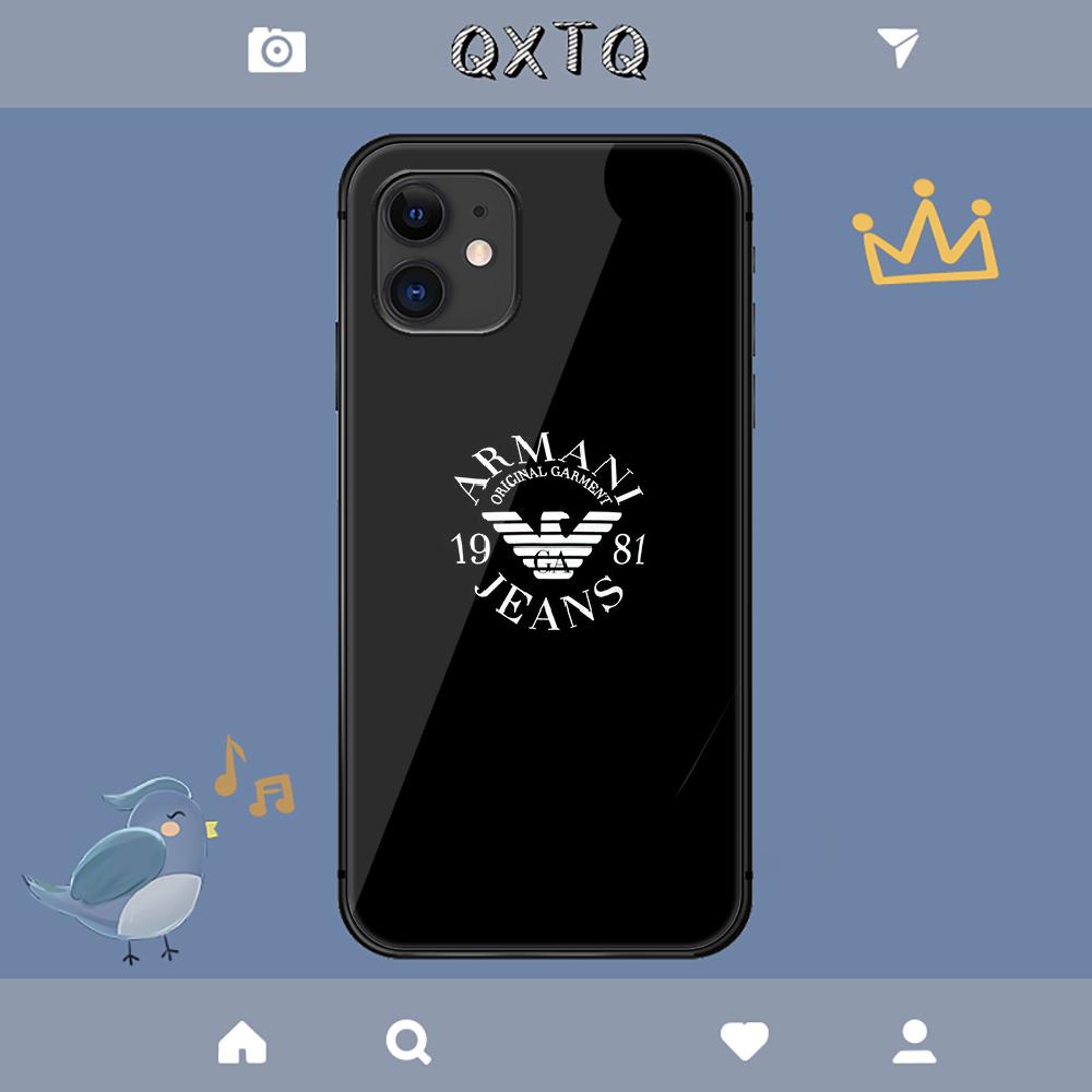 Custodia Logo Marchio Italiano Armanis Per iPhone Samsung Galaxy Redmi Note S 17 16 15 14 13 20 24 25 54 Pro Max Ultra Fe Copertura in Vetro Temperato