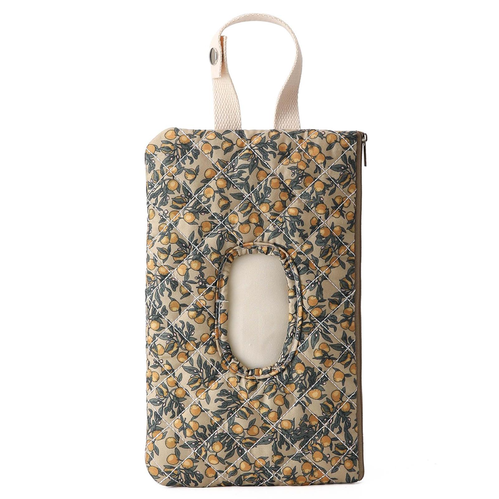 

Quilted Baby Wipe Holder Floral Quilted Diaper Pouc Hanging Baby Wipe Dispenser Outdoor Wet Dry Wipe Storage Bag For Camping As Shown зелёный