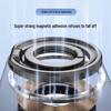 MagSafe Double Ring Magnetic Phone Stand: Strong Grip Finger Ring & Desktop Mount with Case Back Sticker