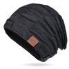 9875 Autumn/Winter Fleece-Lined Multi-Color Wool Knit Pullover Hat - Cozy Fashion for Women