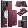 CaseMe Me80 Magnetic RFID Wallet Phone Case For Samsung Galaxy S24 FE 5G, Detachable Multi Card Slot Kickstand Anti-Theft Cover