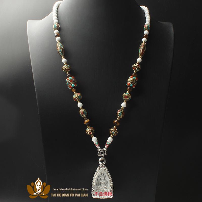 

Тайский амулет Бохо-стиль Тяжелое ожерелье Default