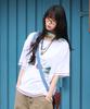 RuNaKi'Hu' Wxt089 Tsuzuri One-Shoulder T-Shirt (White)
