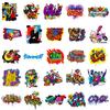 50 Coole Graffiti-Sticker, Hip-Hop Psychedelische Sticker, Notizbücher, Handyhüllen, Fahrrad-Dekorsticker