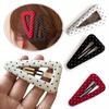 Fabric Polka Dot Hair Clips Triangular Broken Clips Cute BB Clips