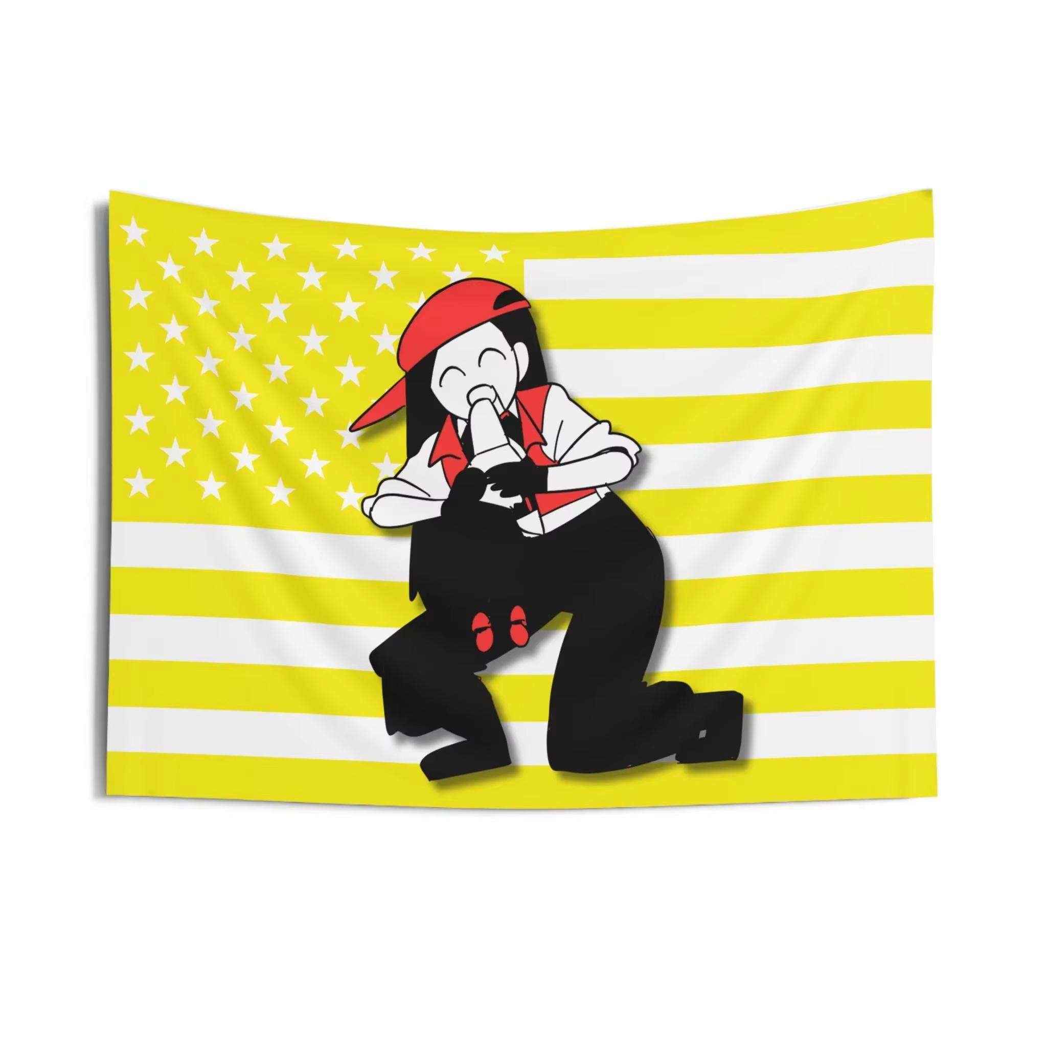 

YYi XXi Singer Girl Tapestry Vocaloid Anime Otaku Music Lover Wall Art Decor 74x94cm(29x37in)