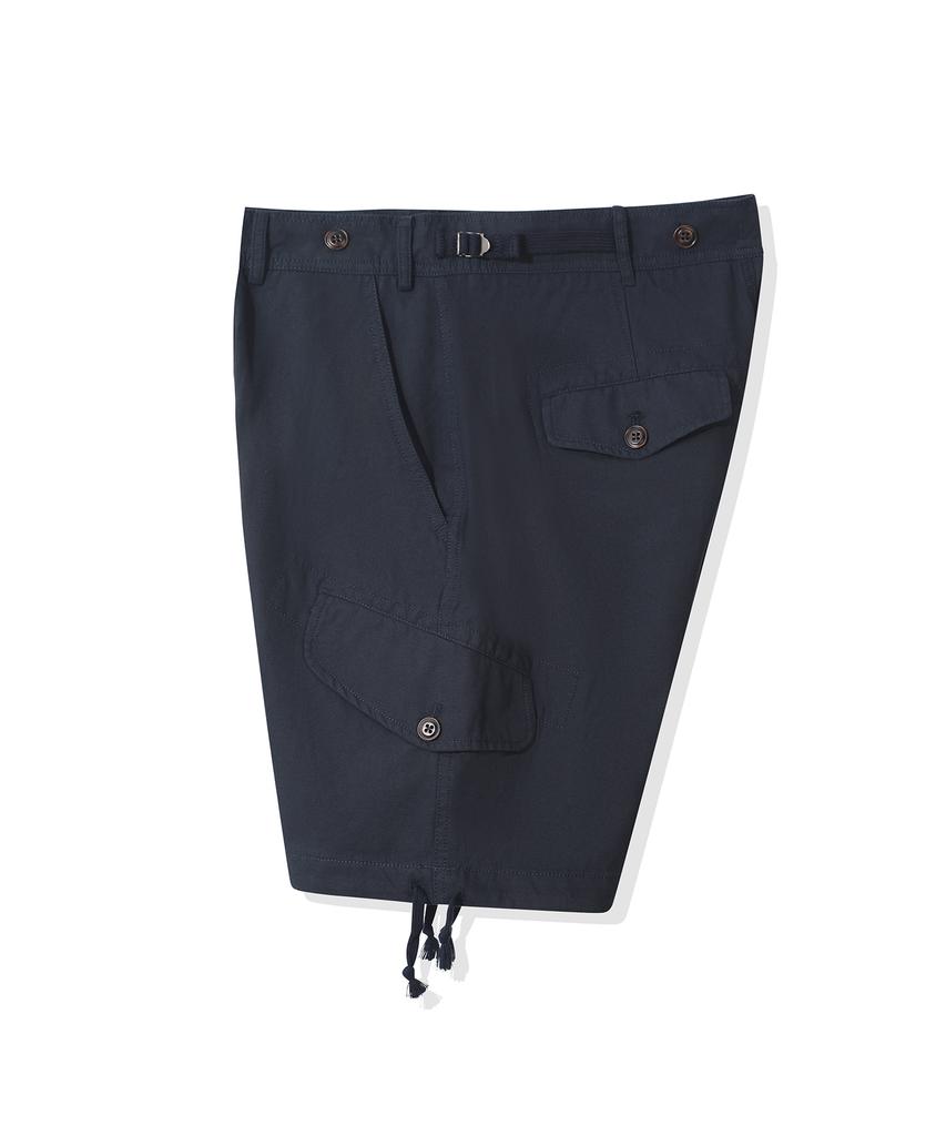 YOUNEEDGARMENTS Oxford Surplus Cargo Shorts (Navy)