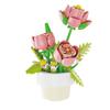 Building Blocks Rose Flowers Bouquet Flower Blocks Bonsai Plant Model Bricks Romantic DIY Home Decoration Toy for Kids Girl Gift