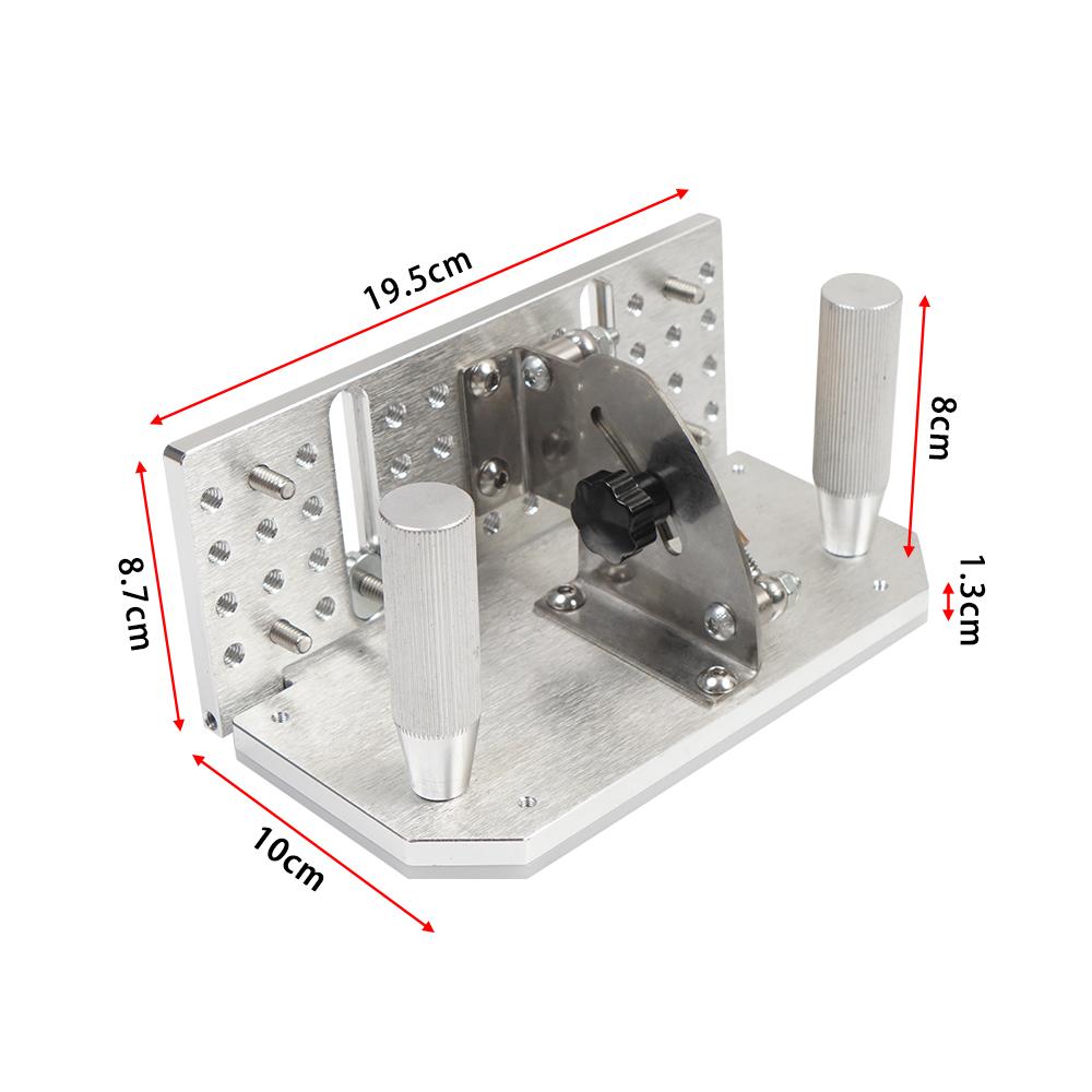 Belt Grinder Knife Jig,Belt Knife Sharpener Jig with Dual Press Plates for Belt Sander Machine Knife Making Angle Grind Guide