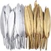 10/20 Stück Goldene Entenfedern DIY Handarbeit Dekoration Hochzeit Hut Federn für Schmuckherstellung Traumfänger Federn Basteln 10-15CM