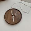 Chic Letter Square Pendant Necklace - Trendy Hip Hop Clavicle Chain for Women