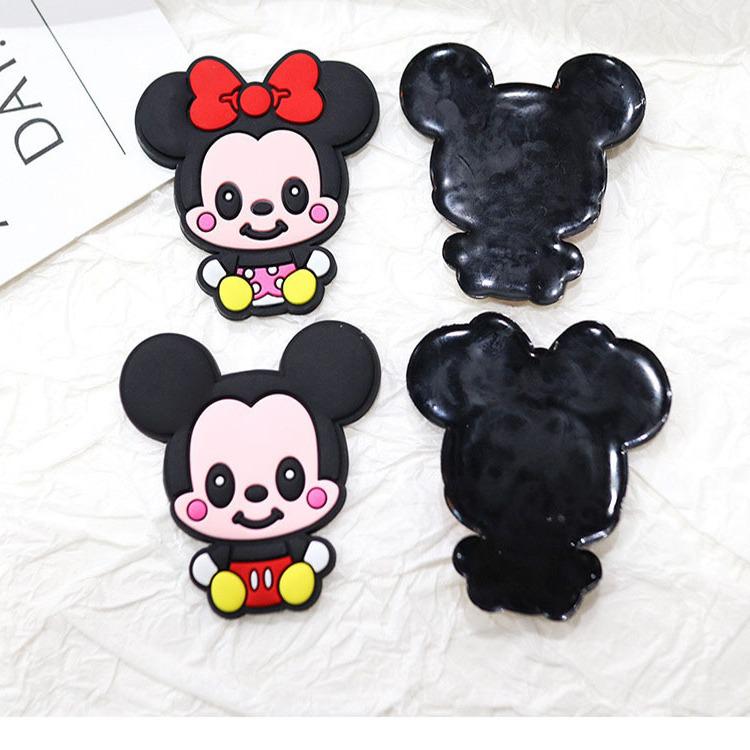 Mickey & Minnie Soft Rubber Phone Case DIY Stickers & Mouse Couple Accessories