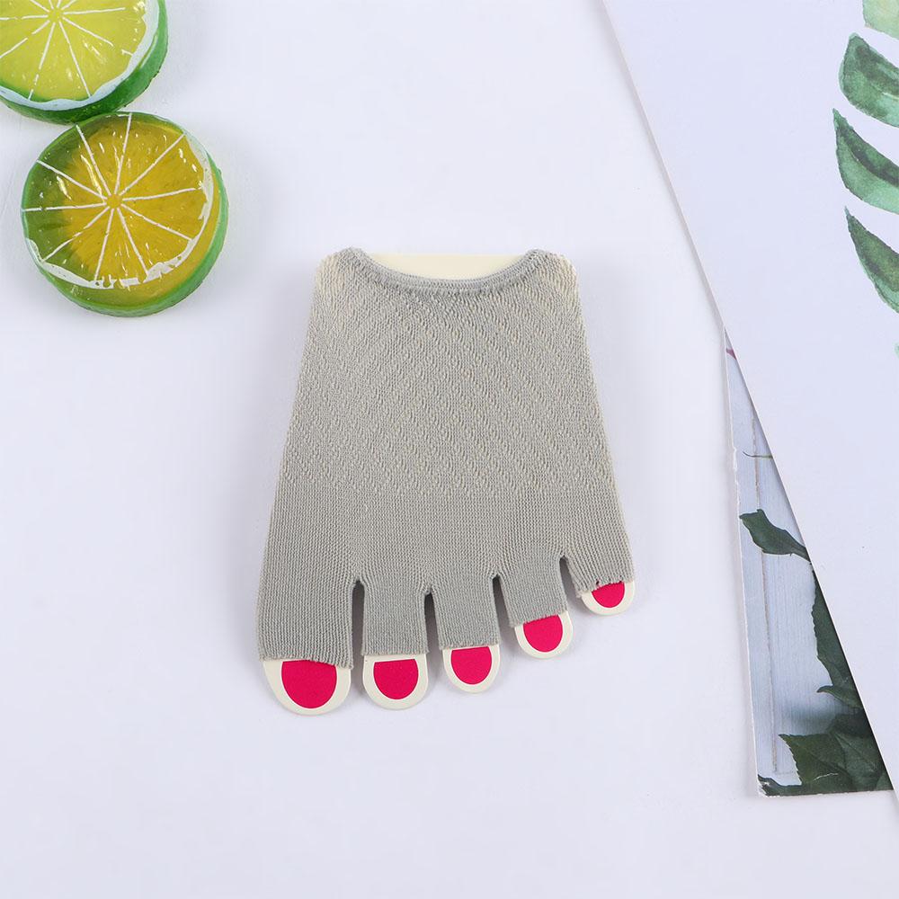 Elastic Invisible Mesh Women Summer Sock Slippers Cotton Half Palm Socks Open Toe Socks