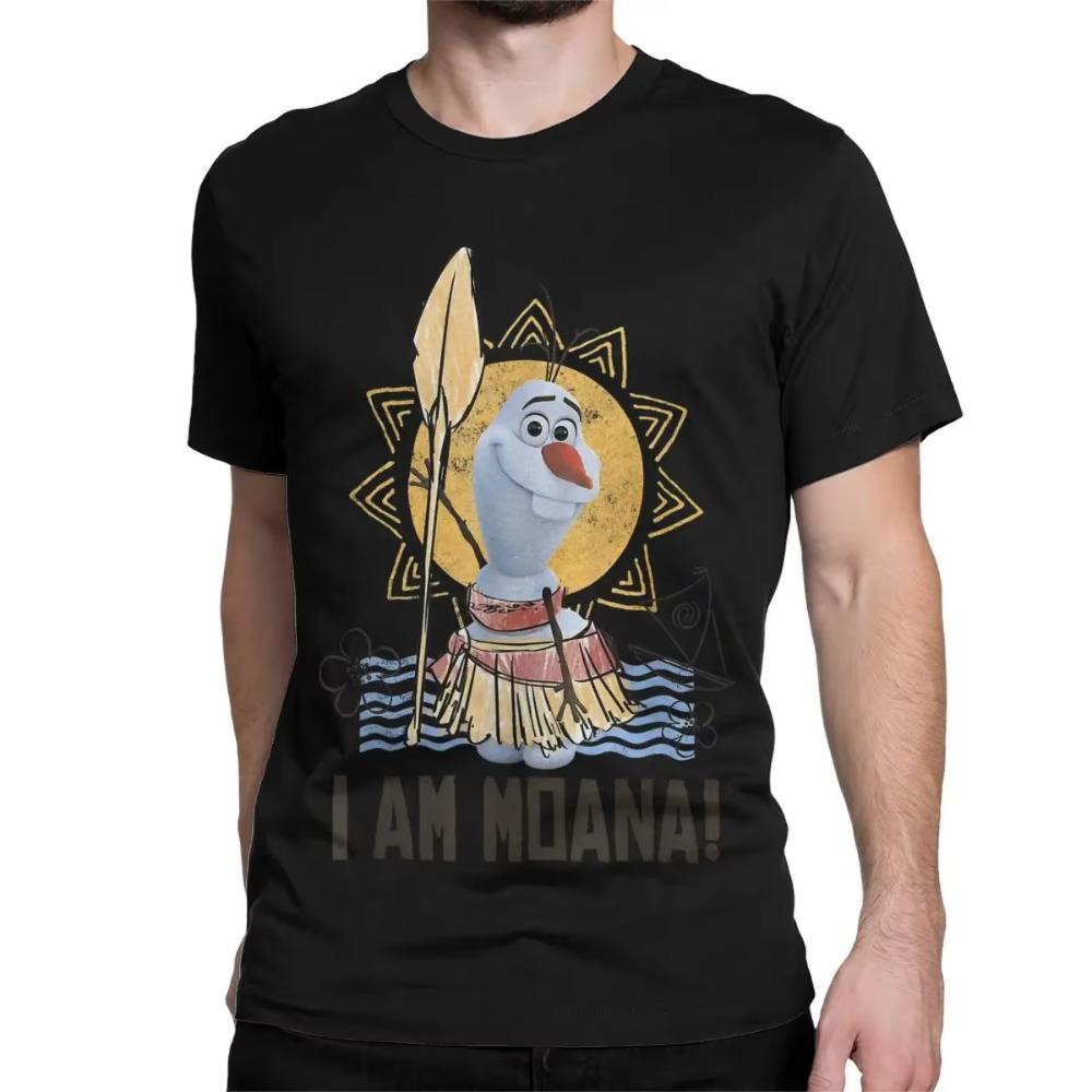 

Olaf Presents Moana Costume Sketch T-Shirts Men Women Funny Pure Cotton Tees O Neck Short Sleeve T Shirts Adult Tops S чёрный