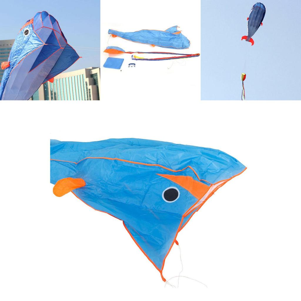 Stunning 3d Giant Dolphin Kite In Blue Ultimate Outdoor Fun For All Ages
