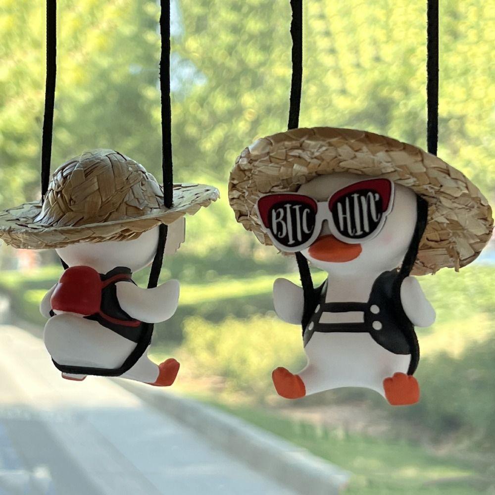 

Cute Swing Duck Anime Pendant Anime Auto Hanging Ornaments Car Duck Hanging Pendant Girls Gifts