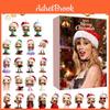 Taylor Swift Weihnachten Acryl Anhänger Set Mit 24 Stück Für Feiertags-Heimdeko Und Geschenkverpackung