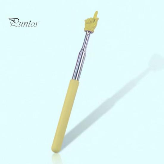 Вказівка ​​для вчителя Macaron, яка читає пальцями, висувна вказівка ​​з матовою ручкою з нержавіючої сталі з регульованою довжиною