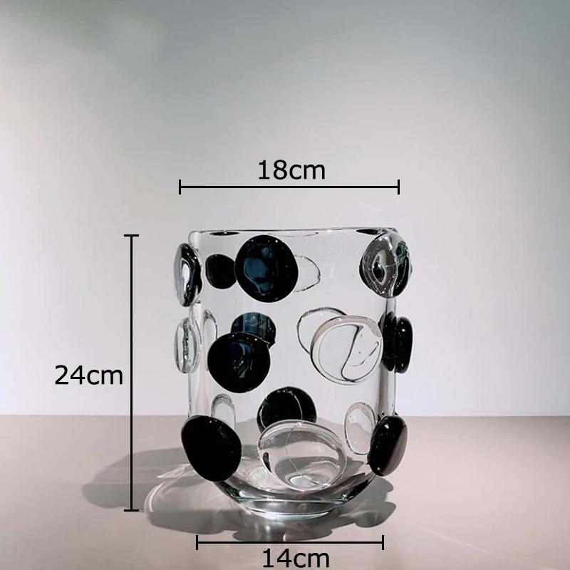 

Креативная стеклянная ваза в горошек Горшки для гидропоники Настольное украшение Цветочная композиция Цветочные вазы Эстетичный декор для комнаты