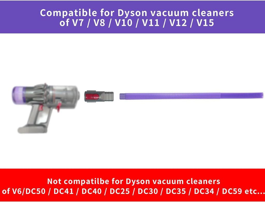 Compatible Connector Hose for Dyson V6-V15 Vacuum Cleaners