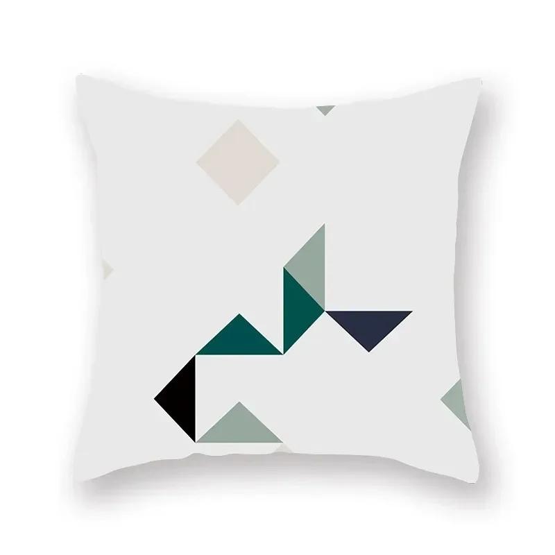 Copricuscino Divano Soggiorno Auto Lusso Decorazione Casa Copricuscino Astratto Geometrico Blu Copricuscino da Lancio