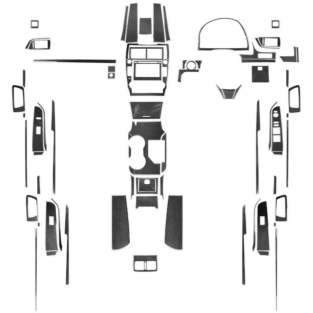 Toyota Camry 12-14 Carbon Fiber Interior Parts: Steering Wheel, Console, Gear Shift, Door Handles