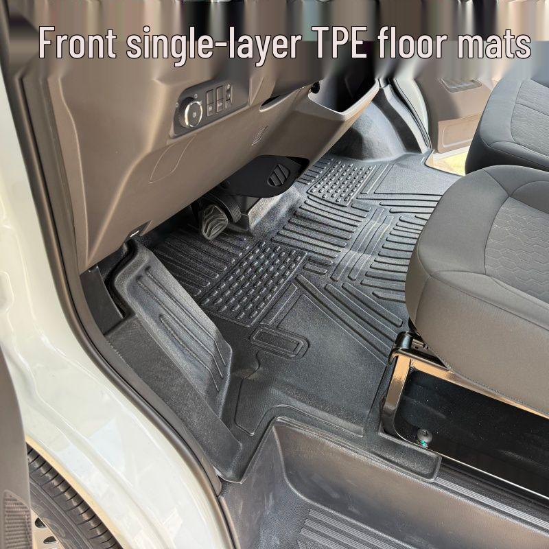 Jiangling E-Fushun Electric Box Van TPE Front Row Floor Mats for Driver and Passenger Jiangling E-Fushun New Energy