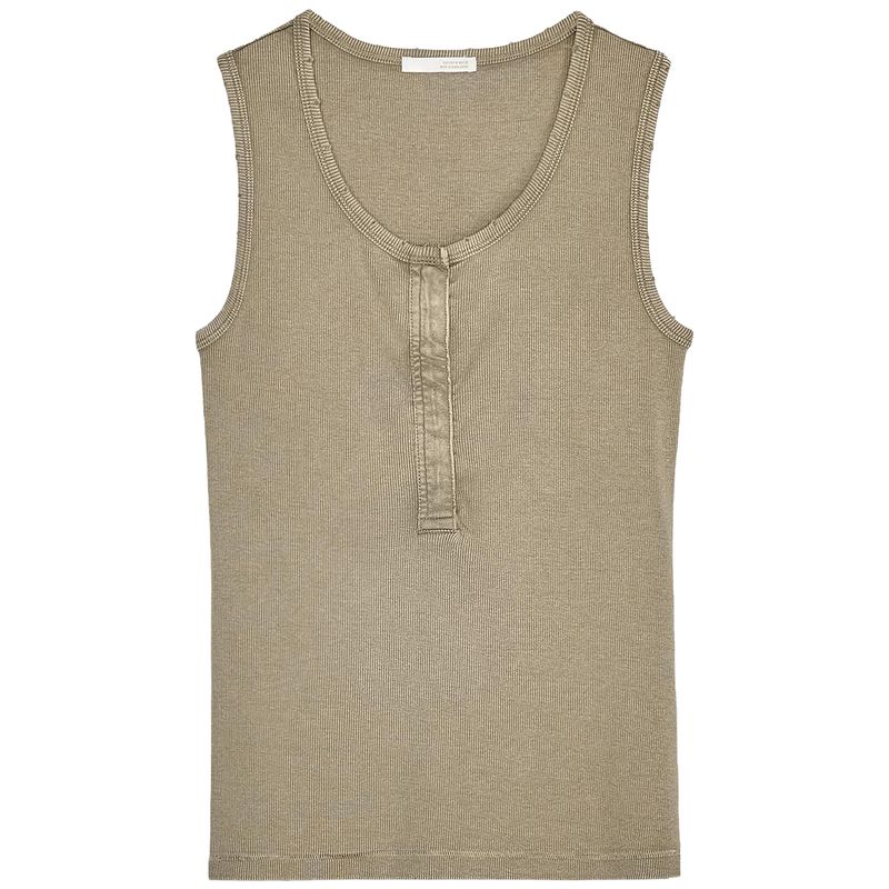 Zaprha 2025 New Arrival Multi-Color Choice Washed Rib Fashion round Neck Sleeveless T-shirt Top Female 3253338