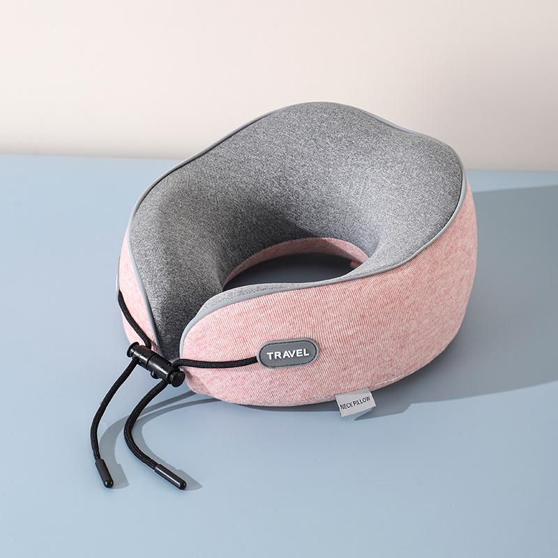 U-Shaped Memory Foam Travel Neck Pillow - Portable Support for Car, Plane & Rail