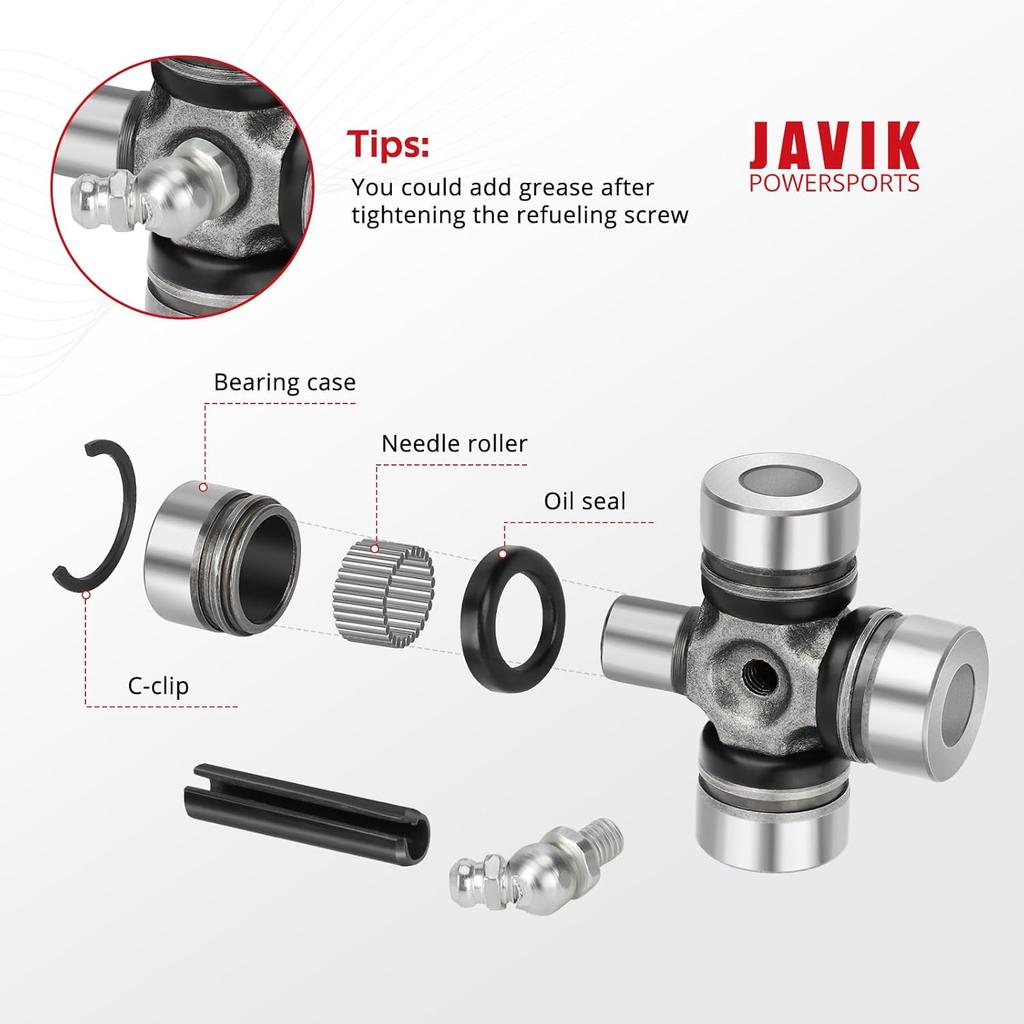 Front Prop Shaft U-Joint 2SET For Polaris RZR Ranger Sportsman General 1000 900 800 700 570 500 OEM# 215 2203703 3235500 3235616 3260104