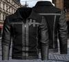 Men's Retro PU Leather Motorcycle Jacket - Autumn/Winter Patchwork Style