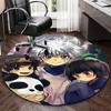 1pc Anime Cartoon Design Round Carpet Office Chair Mat, NonSlip Rug for Home Decor, Living Room