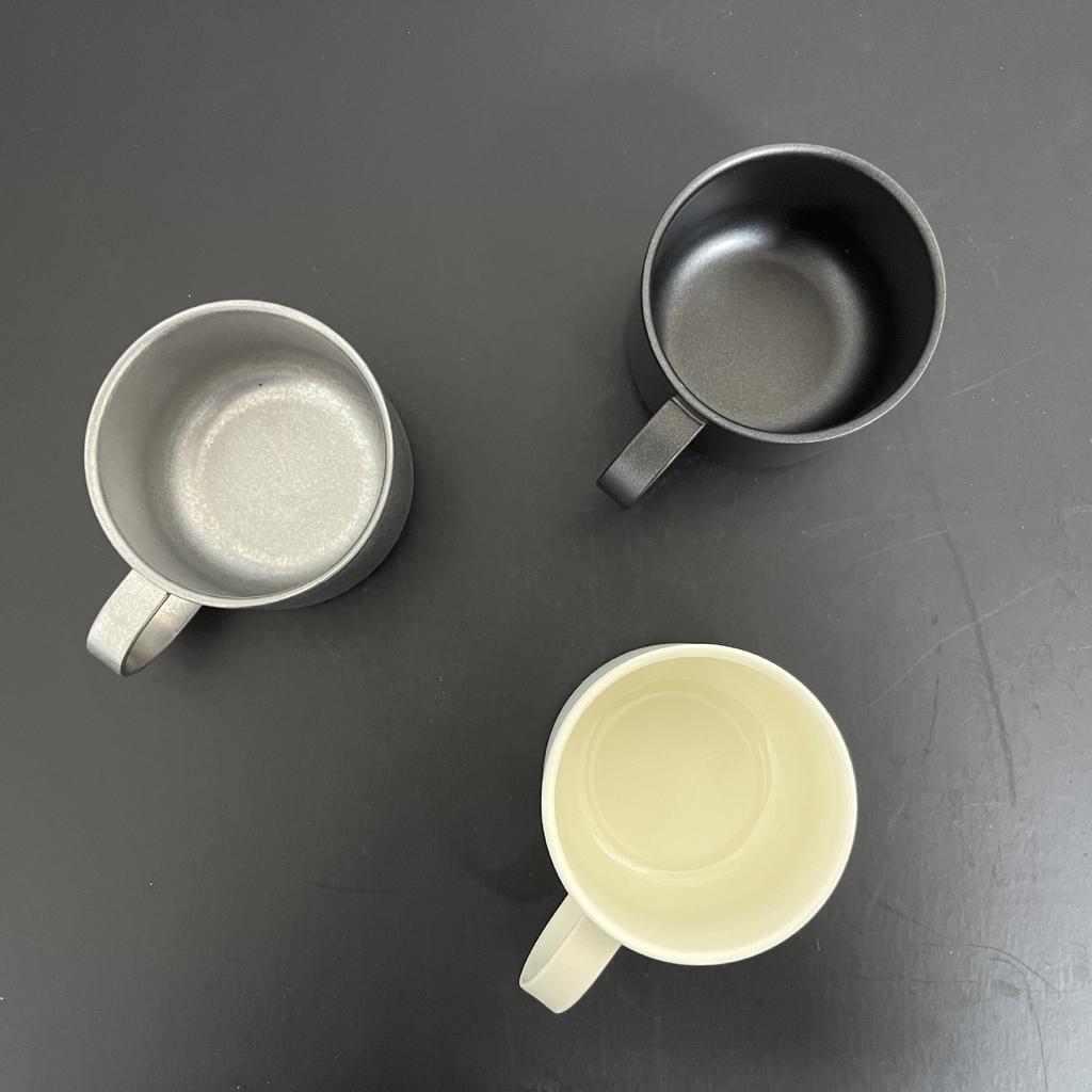 Household 304 stainless steel coffee cup double-layer heat-insulating anti-scald tea cup American outdoor retro coffee cup