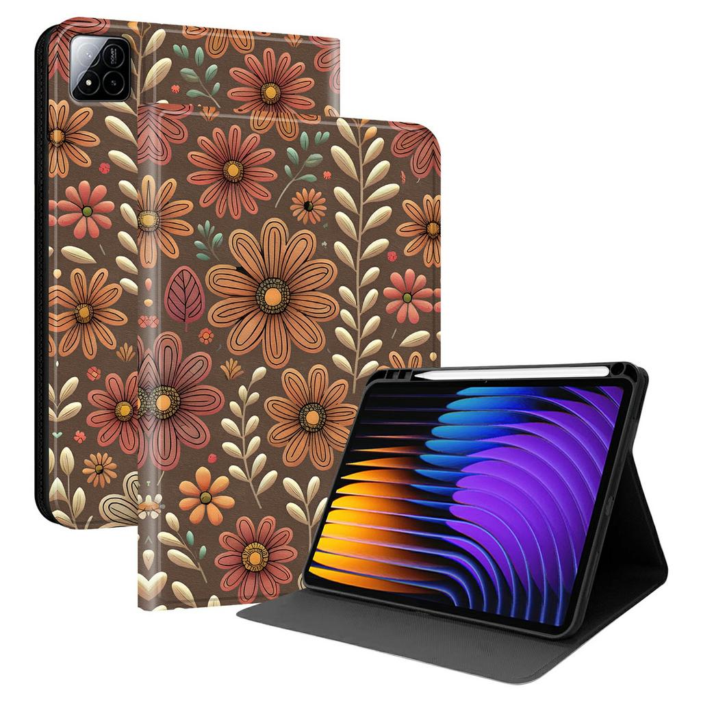 PU Leather Case For Xiaomi Poco Pad X1/Pad 8 Pro/Pad 8/Pad 7 Pro/Pad 7 Pattern Print Tablet Cover Stand with Pen Slot (Stylus Not Included)