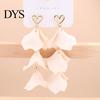 Women Vacation Earrings 1 Pair Hanging Flower Shape Bohemian Style Petal Tassel Hollow Heart Lady Ear Jewelry Prom Beach Dangle Long