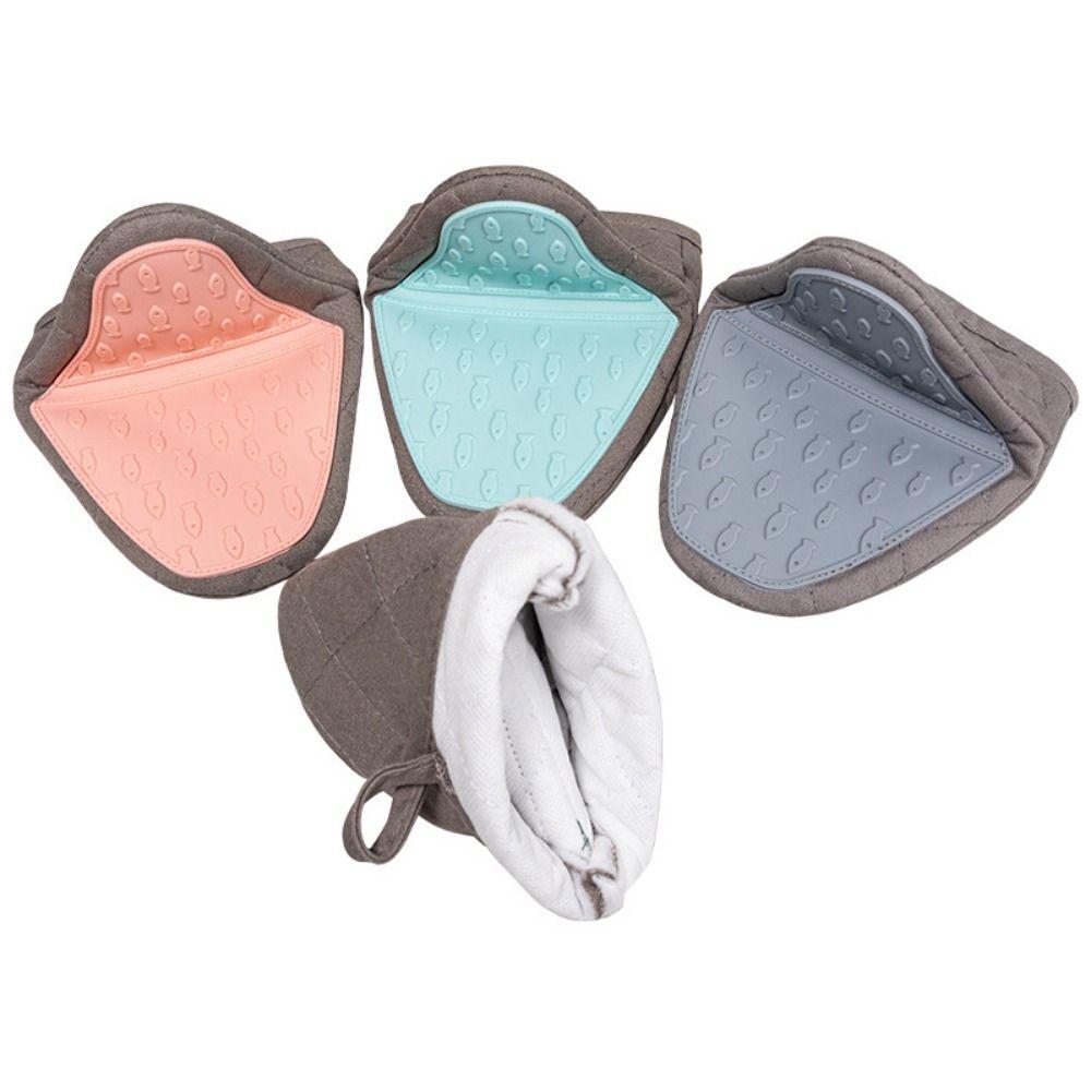 Non-Slip Oven Gloves Heat Resistant Hand Clip Multi-purpose Microwave Mitts  Baking