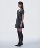 Mausolleum Jenn Round Neck Half-Sleeve Suit Jacket Dress - Gray