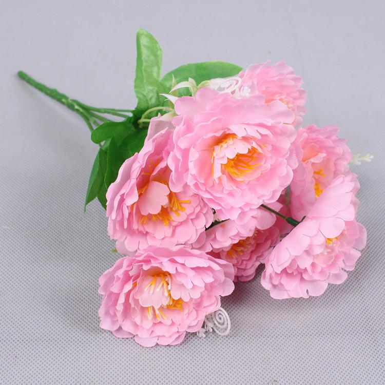 Home Decoration Flowers Outdoor Greening Flowers Artificial Peonies Long-lasting