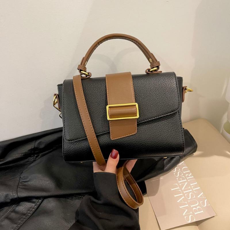 

Fashion women s bags New simple and atmospheric shoulder bags Large capacity high-end sense versatile diagonal span handbags чёрный