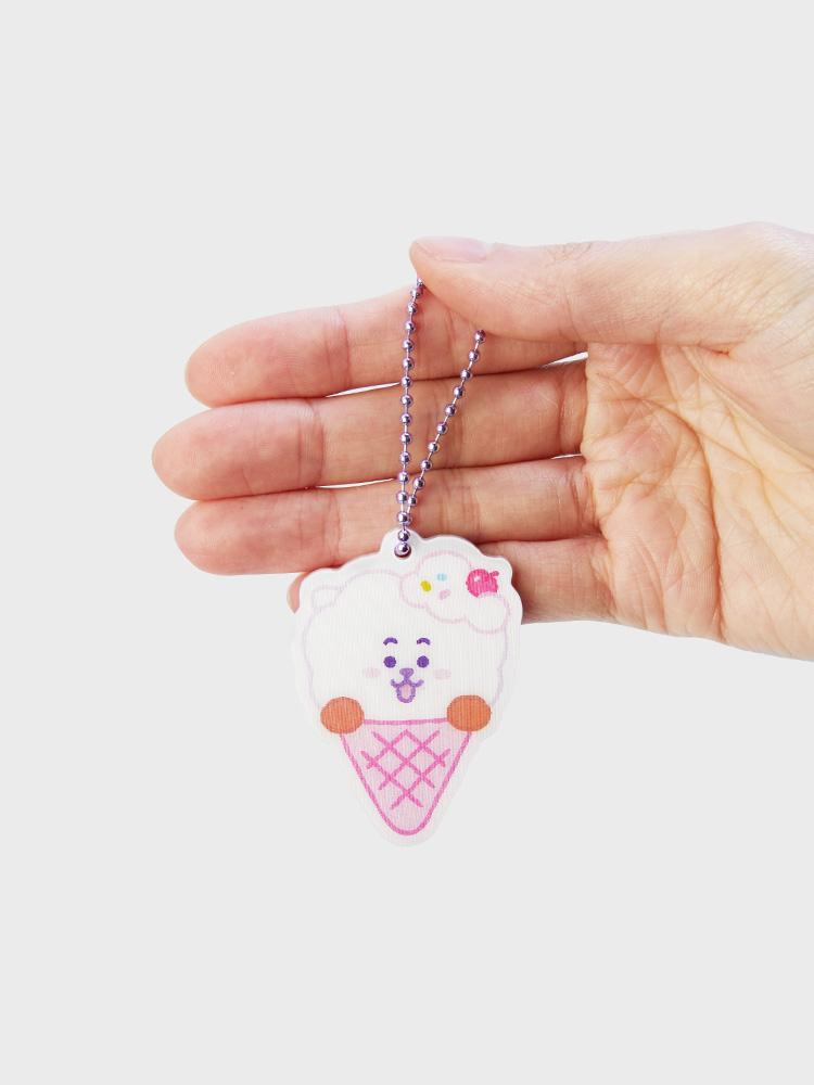 Line Friends BT21 RJ On The Cloud Edition Lenticular Keyring