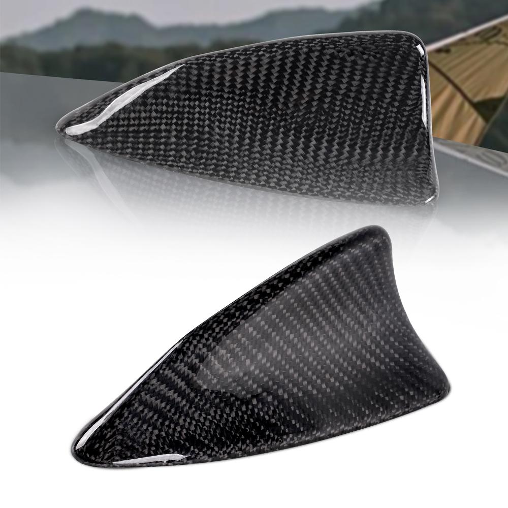 Real Carbon Fiber Roof Shark Fin Antenna Trim Cover for Various Vehicle Models for F22 F23 F30 F33 F35 F80 F82 F87 G11 G20 G30