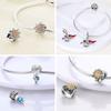 Charms Chameleon Ladybird UFO Butterfly Beads S925 Silver Pendants Fit Original  Bracelet DIY For Woman Jewelry