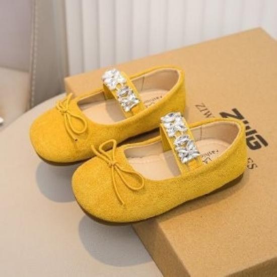 Baby Shoes, Princess Shoes, New Spring and Autumn Soft-soled Leather Shoes, Slip-on Loafers for Little Girls, Children's Single Shoes