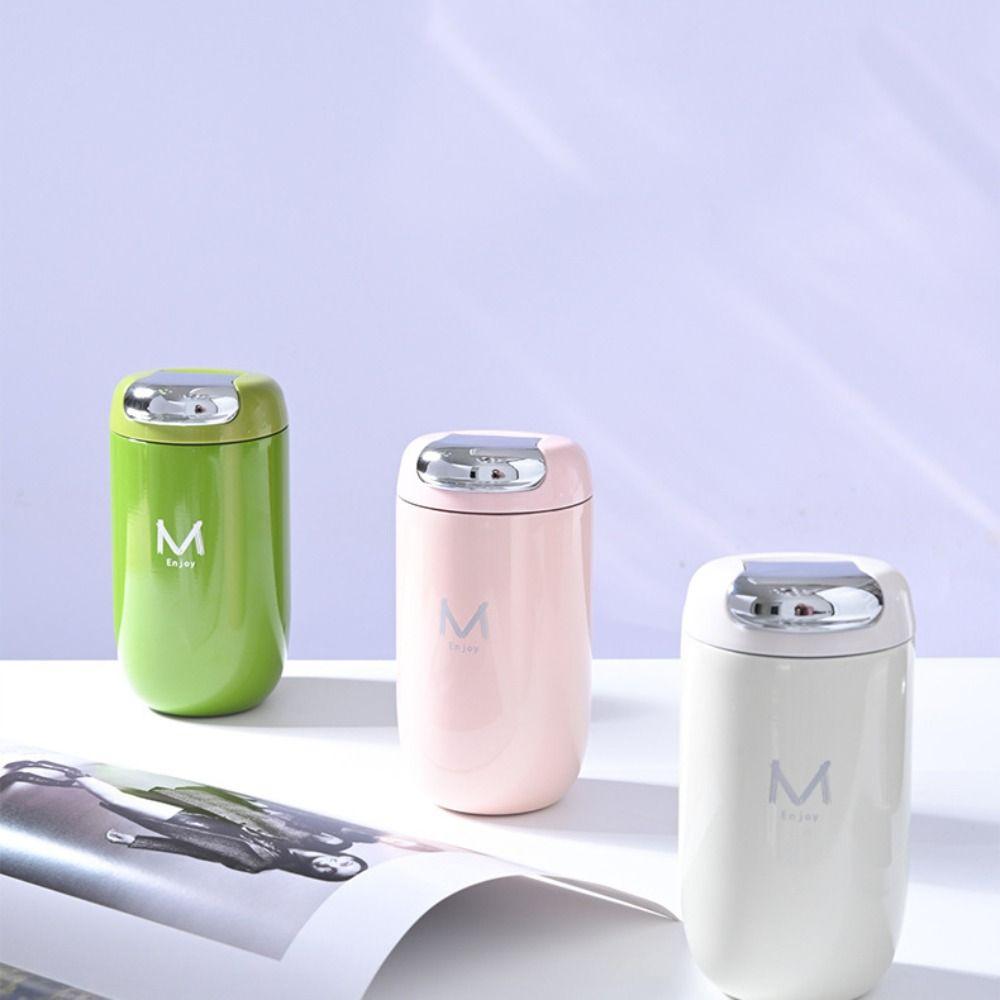Stainless Steel Thermal Flask Retro Coffee Mug Convenient Water Bottle  Work